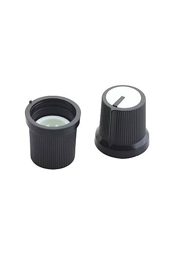 Potansiyometre Başlığı Fitilli Beyaz